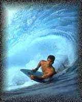 A boardboarder getting down to business.